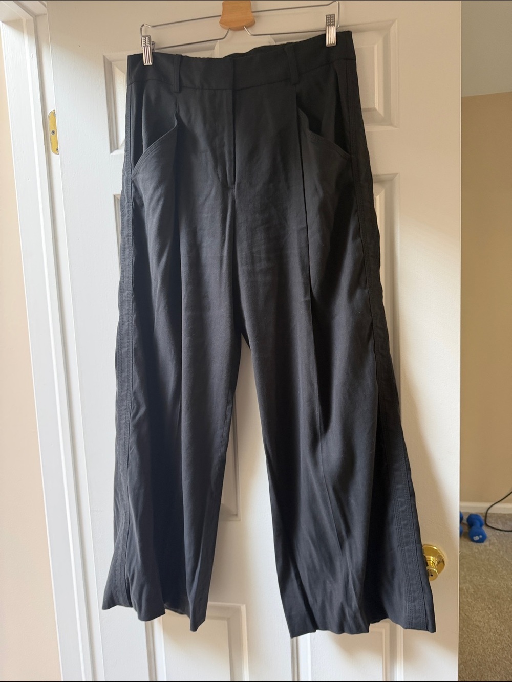 Veronica Beard Black Wide-Leg Pants